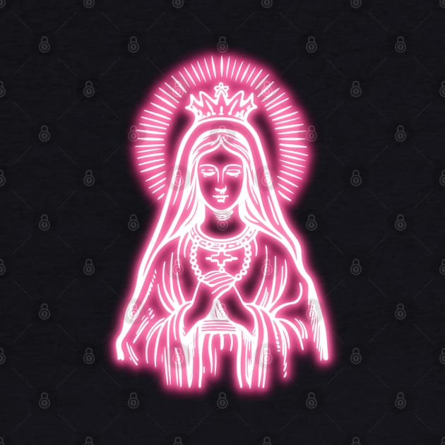 Pink Neon Virgin Mary by la chataigne qui vole ⭐⭐⭐⭐⭐